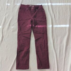 Levi's Classic Straight Burgundy Jeans